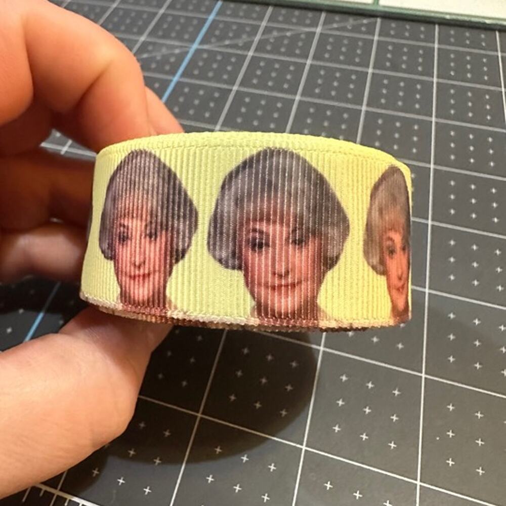 Dorothy Golden Girls 1" Grosgrain Ribbon 5 YARDS